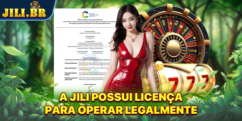 A JILI possui licença para operar legalmente